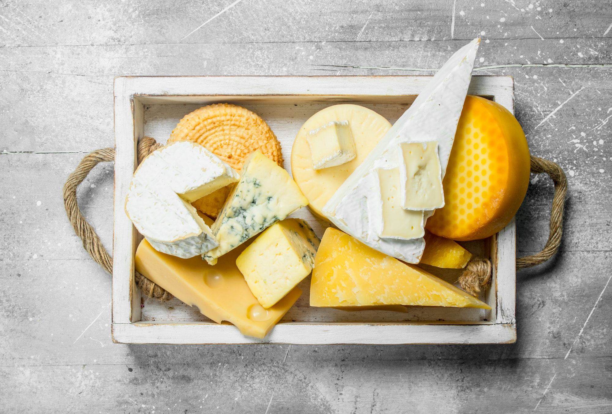 Different kinds of cheese